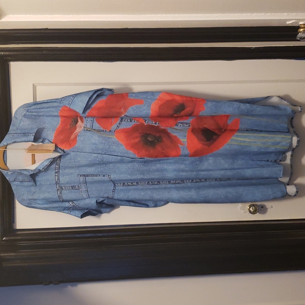 poppy detail dress NWOT - Picture 4 of 11